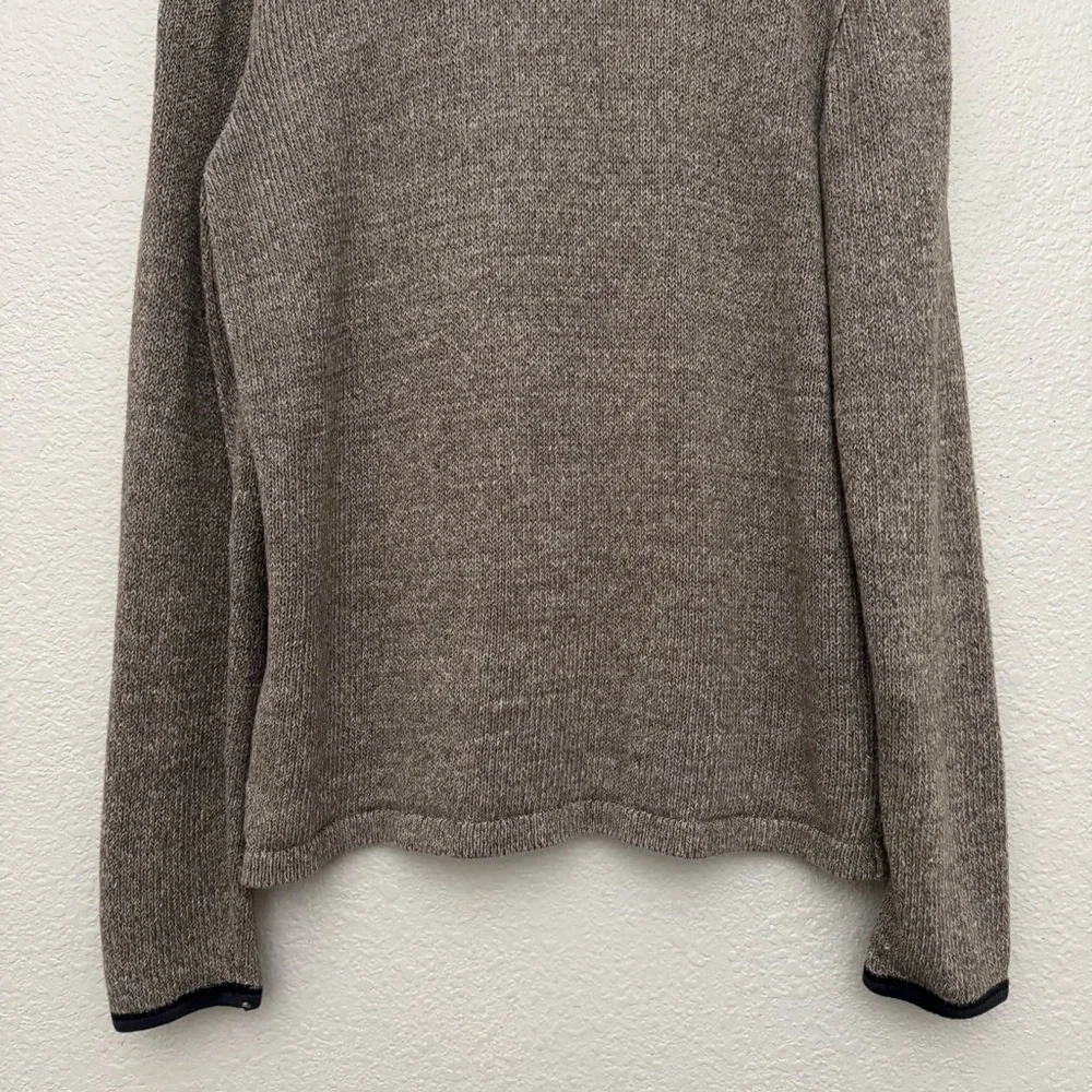 John Varvatos Linen Blend 4 Pocket Cardigan Sweater Brown Men's Size XL